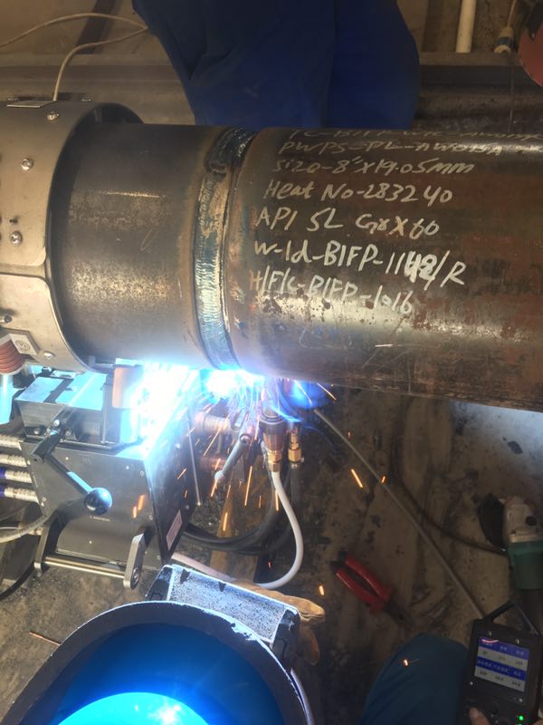 熊谷全自动焊机在阿布扎比石油管道建设应用