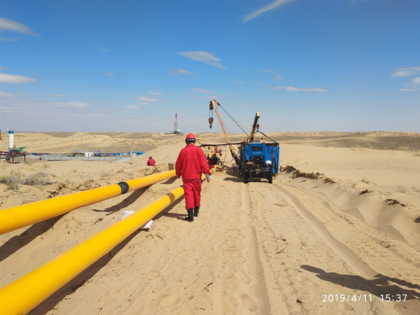 熊谷柴油发电焊机在新疆克拉玛依油区工程建设