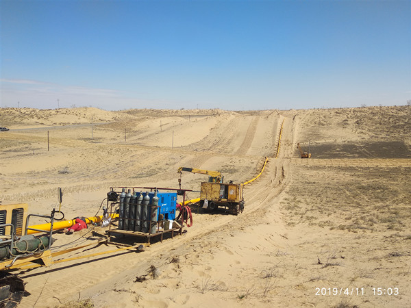 熊谷柴油发电焊机在新疆克拉玛依油区工程建设