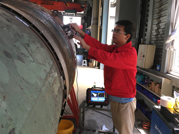 熊谷全位置管道自动焊机实现管道封堵器壁套的高效自动焊接